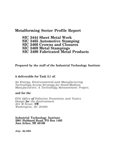 sic code for sheet metal fabrication|3444 sic code.